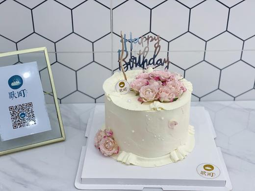 Happy birthday 纯白珍珠小粉玫瑰 商品图0