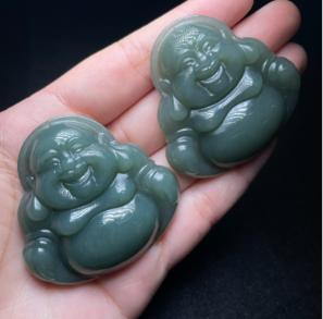 玉美人菲菲HZ#和田玉佛公吊坠约49*49mm-多样性发一 商品图0