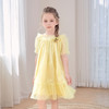 mettekids儿童裙子2024新款夏季女童绣花连衣裙泡泡袖网纱公主裙 商品缩略图4