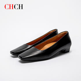 CHCH平衡鞋新款羊皮简约大方百搭粗跟女式通勤单鞋CN2B5101