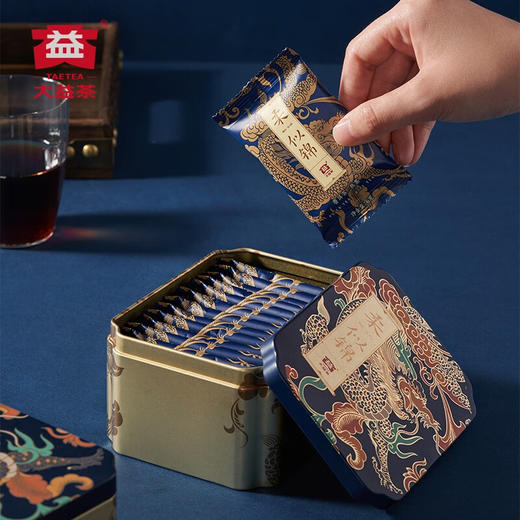 大益茶叶普洱茶 柔·似锦熟茶礼盒 普洱散茶 龙年贺礼 180g 1盒 商品图3