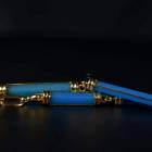 天河石平安扣琉璃管24k金錾刻瑞兽项链 商品图4