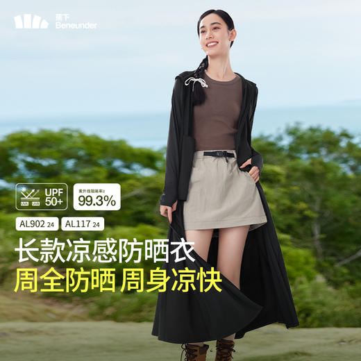 蕉下长款防晒衣女AL90224透气防紫外线防晒裙外套全身防晒服夏季 商品图4
