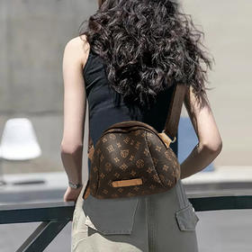 Safiya/索菲娅2024新款腰包胸包时尚小圆包女士单肩斜挎包 SF9151112Y1B /SF42215123*20