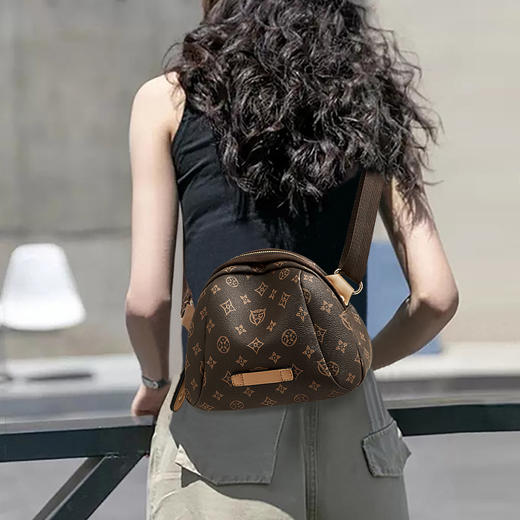 Safiya/索菲娅2024新款腰包胸包时尚小圆包女士单肩斜挎包 SF9151112Y1B /SF42215123*20 商品图0