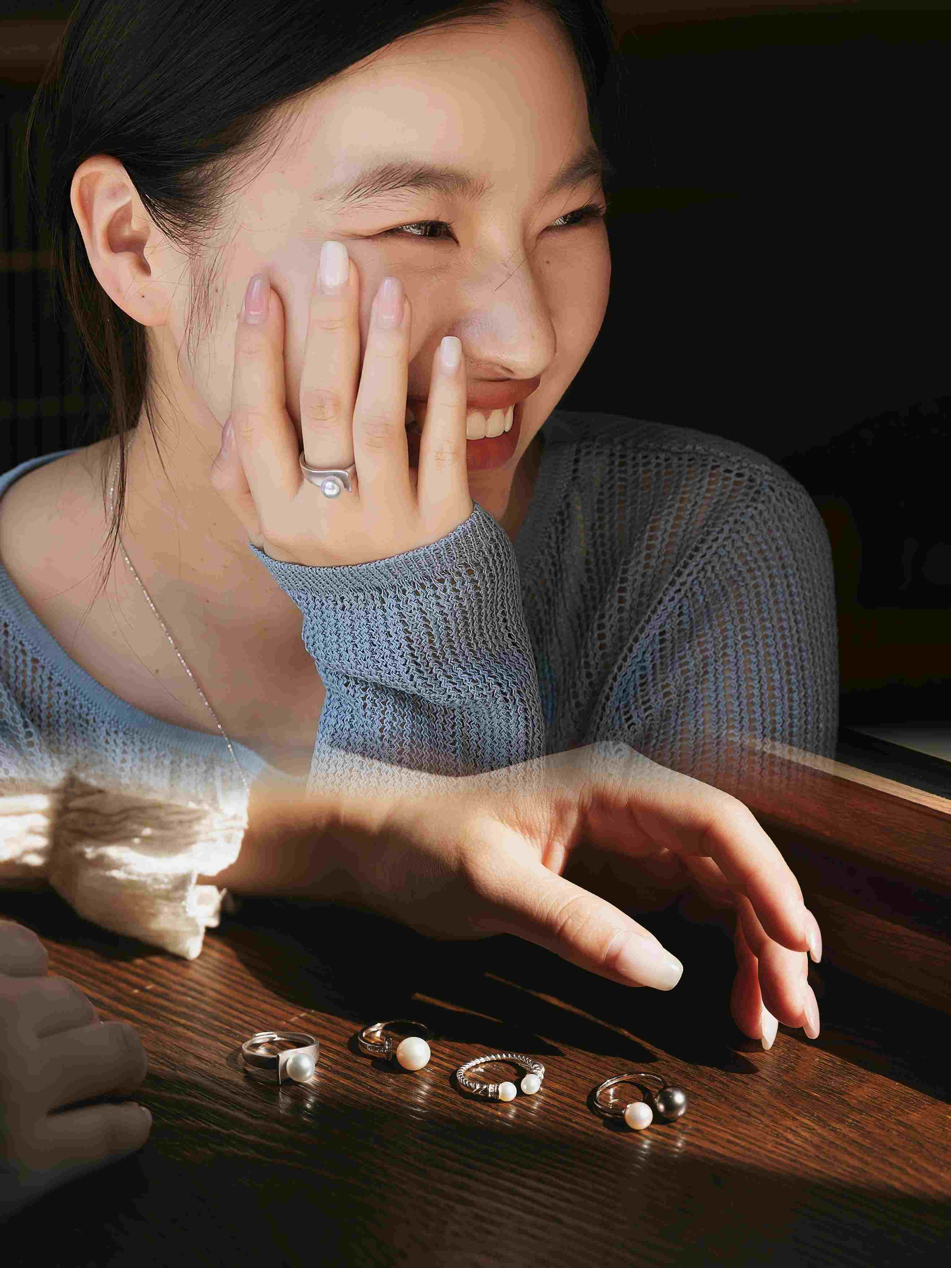 珍珠系列~~戒指组合三款可选