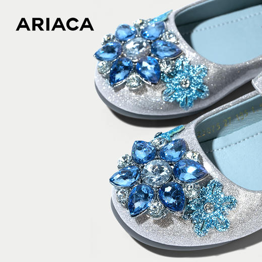 ARIACA艾芮苏女童公主鞋爱莎软底儿童水晶鞋春秋皮鞋女孩宝宝单鞋 商品图5