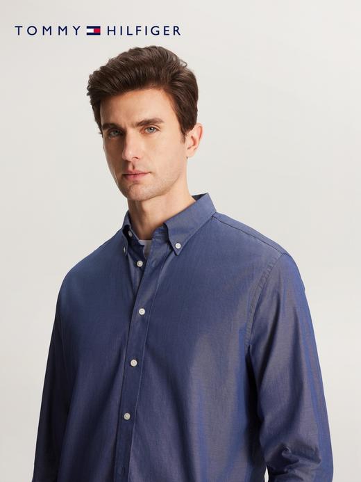 TOMMY 长袖衬衫男  MW33326-DXF 蓝灰色. 商品图2