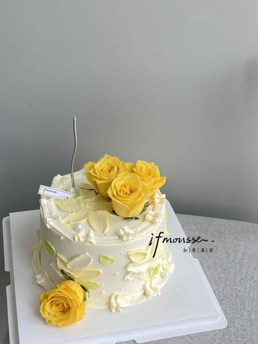 「女士」黄玫瑰韵味 刮刀花 商品图0