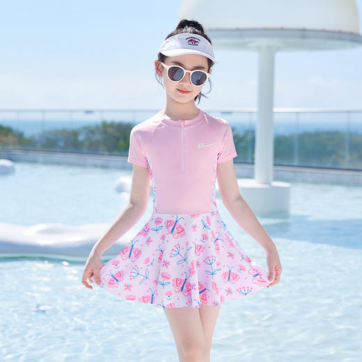 回力儿童泳衣女童2024新款夏季女孩连体游泳衣中大童宝宝泳装_ym 商品图6