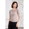 乔万尼夏款短袖针织衫微透设计感EM2M866 商品缩略图1