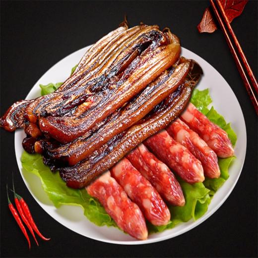 盛科公  揖花村一级腊肠+腊肉礼盒 商品图2