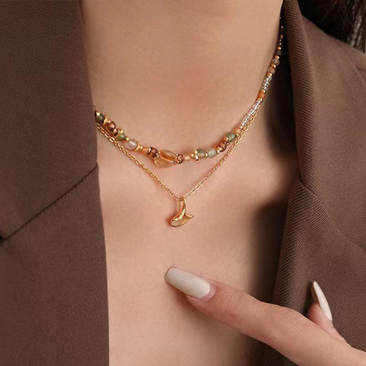 优选丨夏日项链饰品组合 夏日天然石浪漫项链  多彩贝壳项链 漫天星天然项链 商品图1