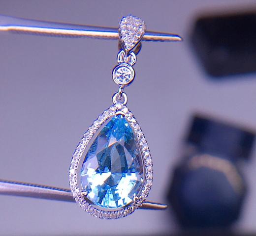 2.3ct 海蓝宝吊坠 商品图0