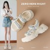 ZHR则则厚底运动凉鞋女夏季新款凉鞋魔术贴休闲百搭防滑增高凉鞋 商品缩略图7