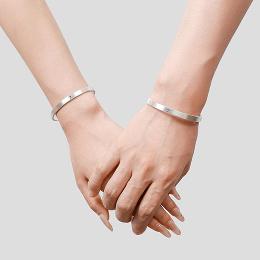 【日月情深足银手镯】 商品图3