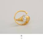 莳绘珍珠18k戒指—云 商品图4