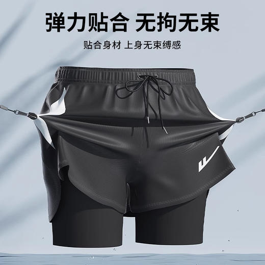 回力泳裤男士泳衣套装专业防尴尬2024新款沙滩裤大码游泳全套装备_ym 商品图1
