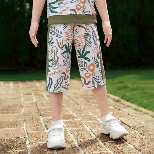 儿童套装2024夏季新款潮帅气印花短袖短裤卫衣男童休闲运动童装 商品图6