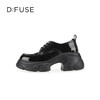D:FUSE迪芙斯秋季新款漆皮系带厚底德比鞋DF43112364 商品缩略图1