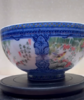 青花内外画开光花鸟罗汉碗 商品缩略图0