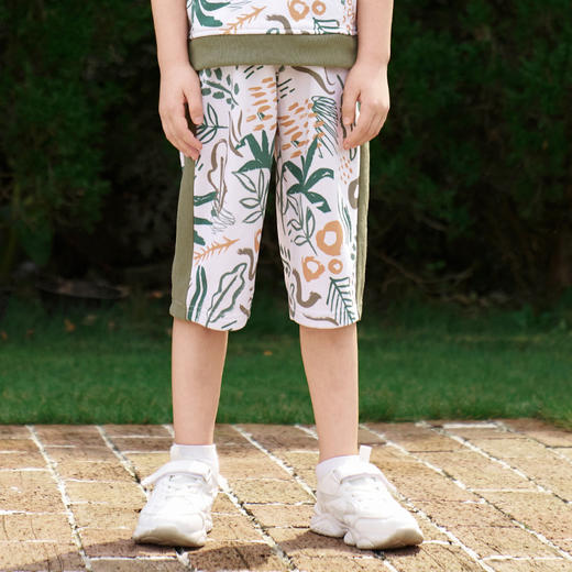 儿童套装2024夏季新款潮帅气印花短袖短裤卫衣男童休闲运动童装 商品图8