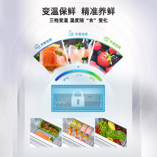 博世（BOSCH）【60cm超薄平嵌】512升对开门变频电冰箱双开门大容量家用 玻璃面板 抗菌除味 三档变温 一级能效 K1A98EA59C 商品图1