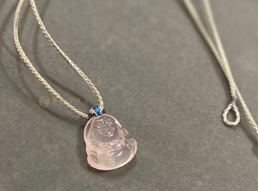 6A级粉红水晶宝宝佛编艺项链 商品图0