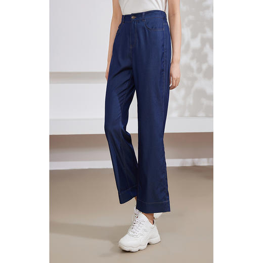 乔万尼夏款休闲裤天丝牛仔经典百搭直筒裤EM2F712 商品图1