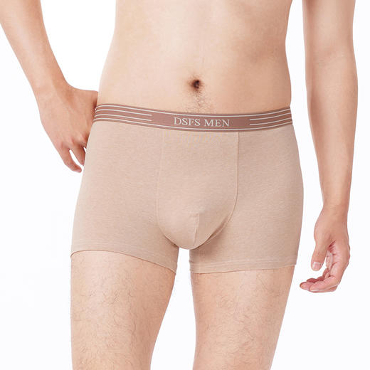 都市丽人都市锋尚内裤简约基础平角裤彩棉男士内裤FKTCF2 商品图2