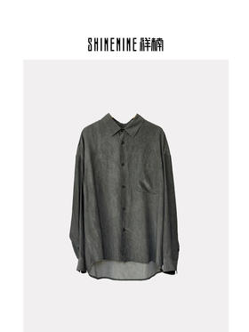 41352143做旧长袖衬衫