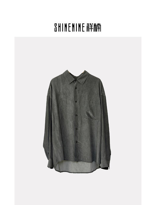 41352143做旧长袖衬衫 商品图0