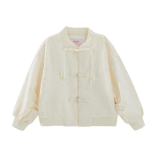 笛莎Deesha 童装女童外套2024秋季新款国风新中式外套 商品图4