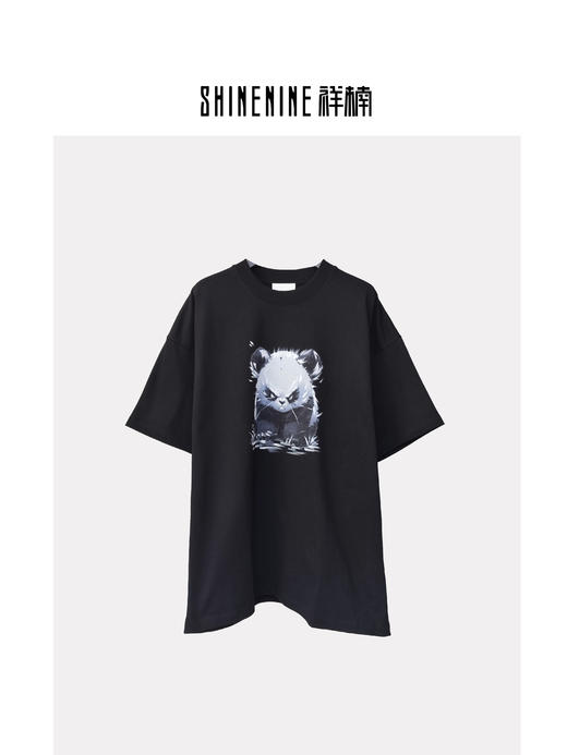 W416312092手绘熊猫短袖T恤 商品图1