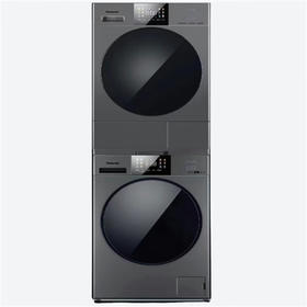松下(Panasonic)洗烘套装XQG100-E17F+NH-ER19P【专】洗10KG烘10KG 彩屏 除毛烘 智能投放 APP智控