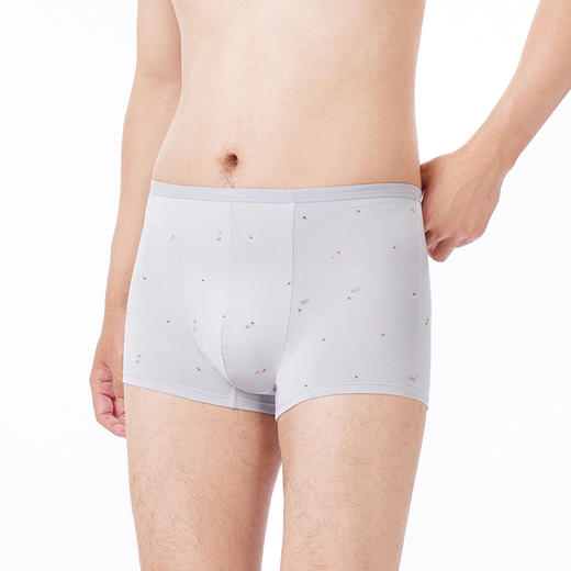 都市丽人都市锋尚内裤日常休闲平角裤50S人棉男士内裤FKTCE8 商品图2