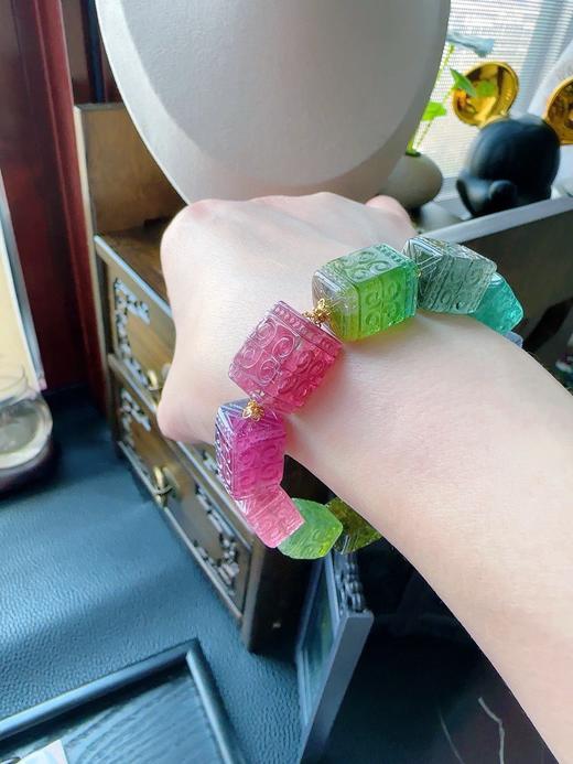 46.7g 雕刻碧玺手链 商品图7