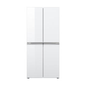 西门子冰箱（202710）十字对开门550升超薄可嵌入分区精储变温保鲜家用大容量白色玻璃面板冰箱KC82EA920C