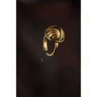 18k沉香堆金半圆形戒指 商品图3