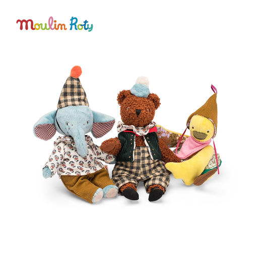 Moulin Roty 米努奇卡斯系列 Pablo布洛象 法式玩偶 -681026 商品图3