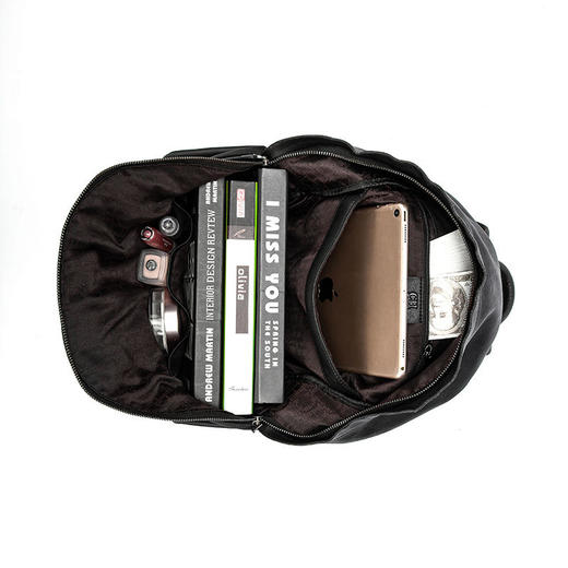 CHCH大容量女性双肩包拼接牛皮旅行包书包女孩时尚背包 商品图4