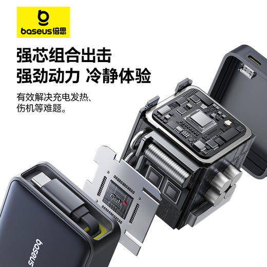 倍思 Super GaN 伸缩线快充充电器 2C/C+iP 35W 商品图3