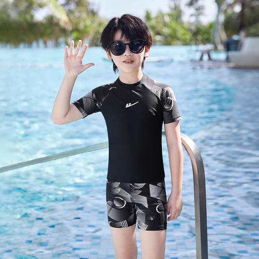 回力儿童泳衣男童中大童2024新款男孩分体游泳衣青少年泳裤套装_ym 商品图11