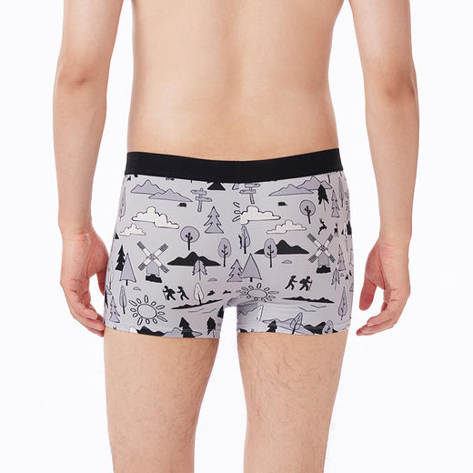 都市丽人都市锋尚内裤潮流时尚平角裤50S棉拉架男士内裤FKTCE1 商品图3