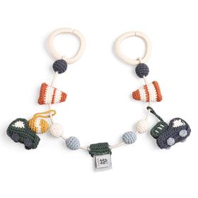 丹麦Sebra 推车链 艺术装饰神奇动物刺激感官 婴儿车装饰品手工编织