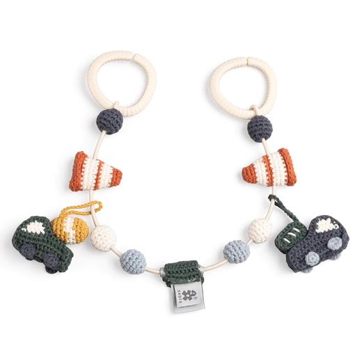 丹麦Sebra 推车链 艺术装饰神奇动物刺激感官 婴儿车装饰品手工编织 商品图0