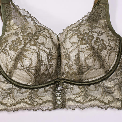 都市丽人调整型内衣舒软挺塑塑身文胸蕾丝中厚塑身内衣3/4杯四排扣LJT1M1 商品图5