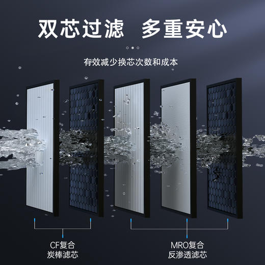 松下（Panasonic） 800G净水器家用厨下式纯水机直饮3年长效RO膜反渗透净水大流量低废水纯水机 TK-AR71K【新升级800G】 商品图1