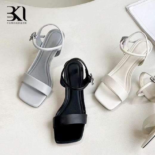 BAKERLOO简约百搭羊皮凉鞋AD83 商品图0