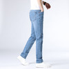 赤兔嗨购男装宽松直筒弹力不束缚牛仔裤2024年秋冬新款水洗蓝色长裤宽腿 商品缩略图4